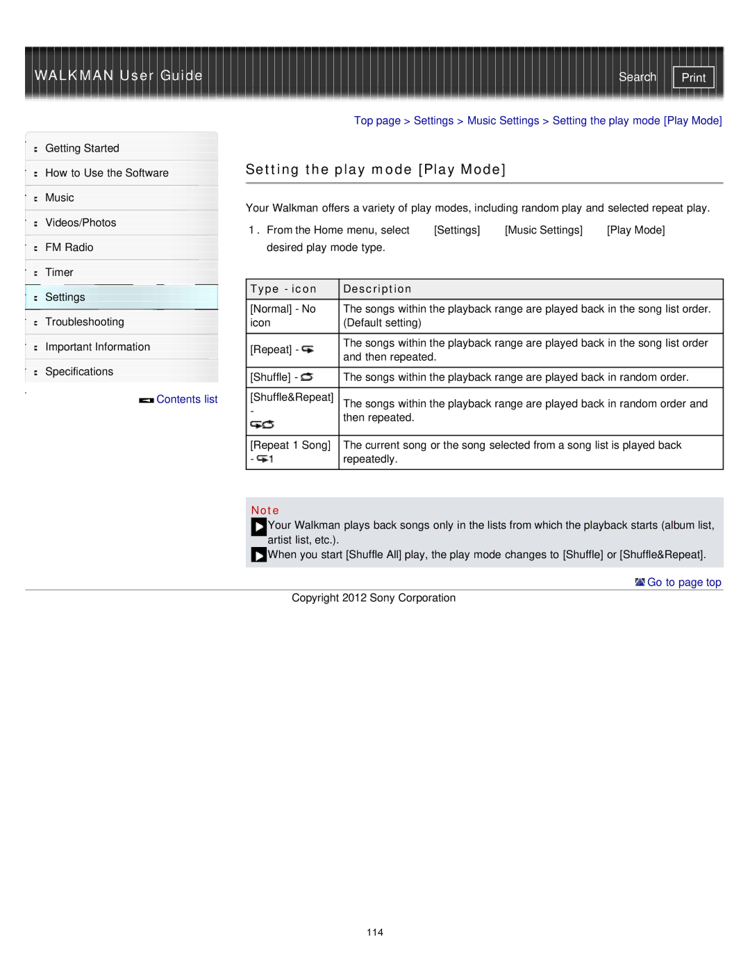 Sony NWZ-E373, NWZ-E375, NWZ-E374RED specifications 114 