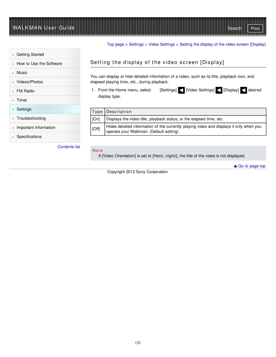 Sony NWZ-E375, NWZ-E373, NWZ-E374RED specifications 121 