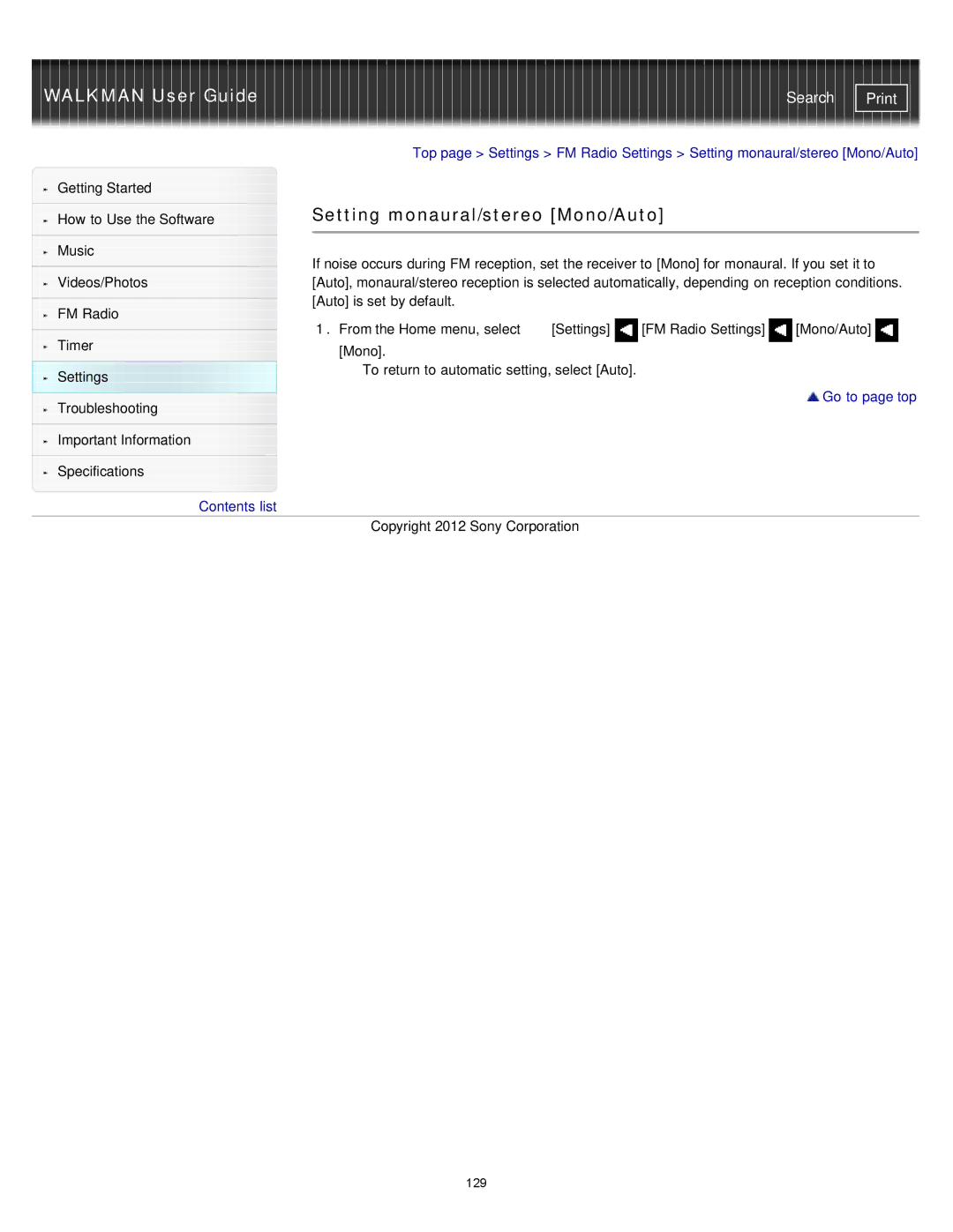 Sony NWZ-E375, NWZ-E373, NWZ-E374RED specifications 129 