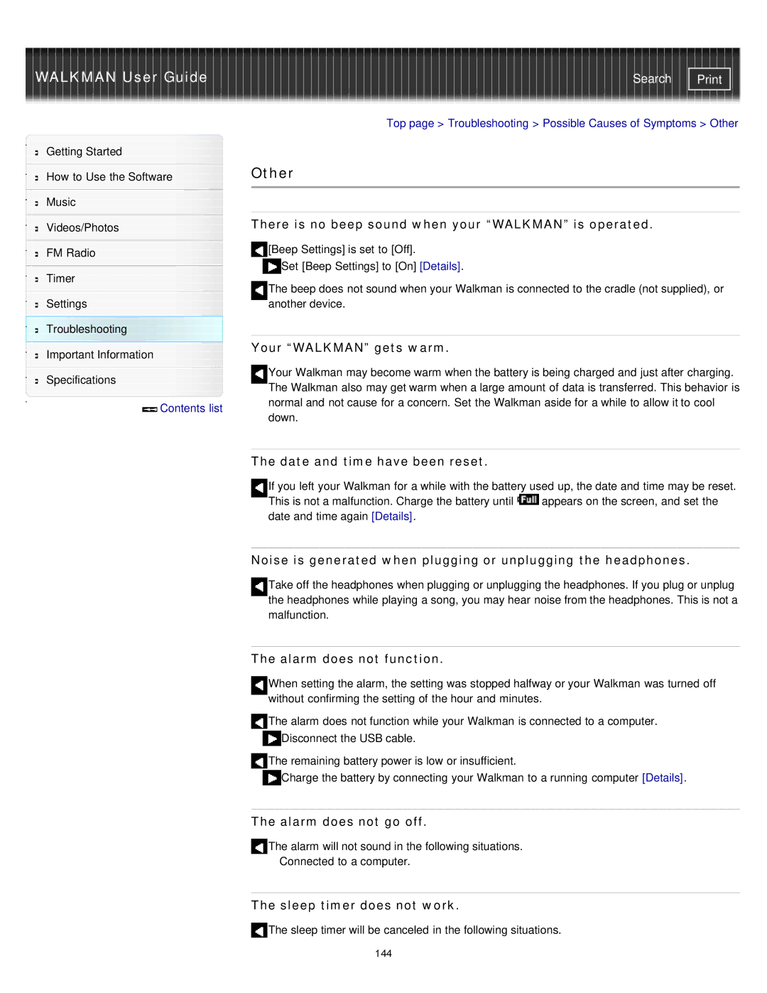 Sony NWZ-E375, NWZ-E373, NWZ-E374RED specifications Other 