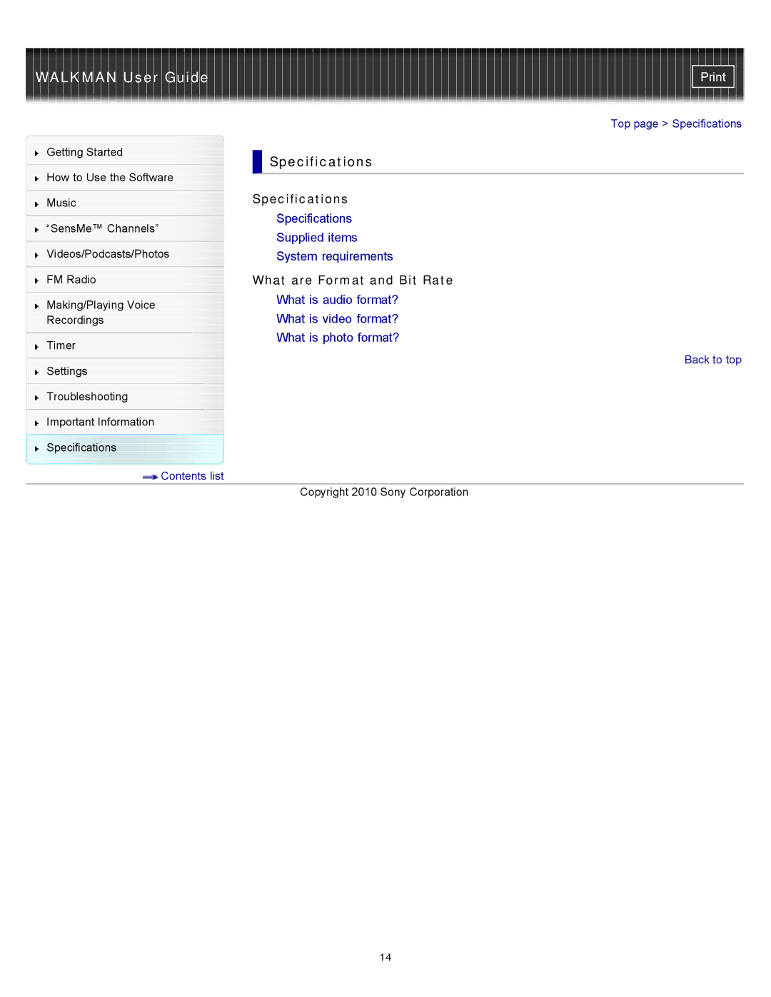 Sony NWZ-E454, NWZ-E455, NWZ-E453 specifications Specifications, What are Format and Bit Rate 