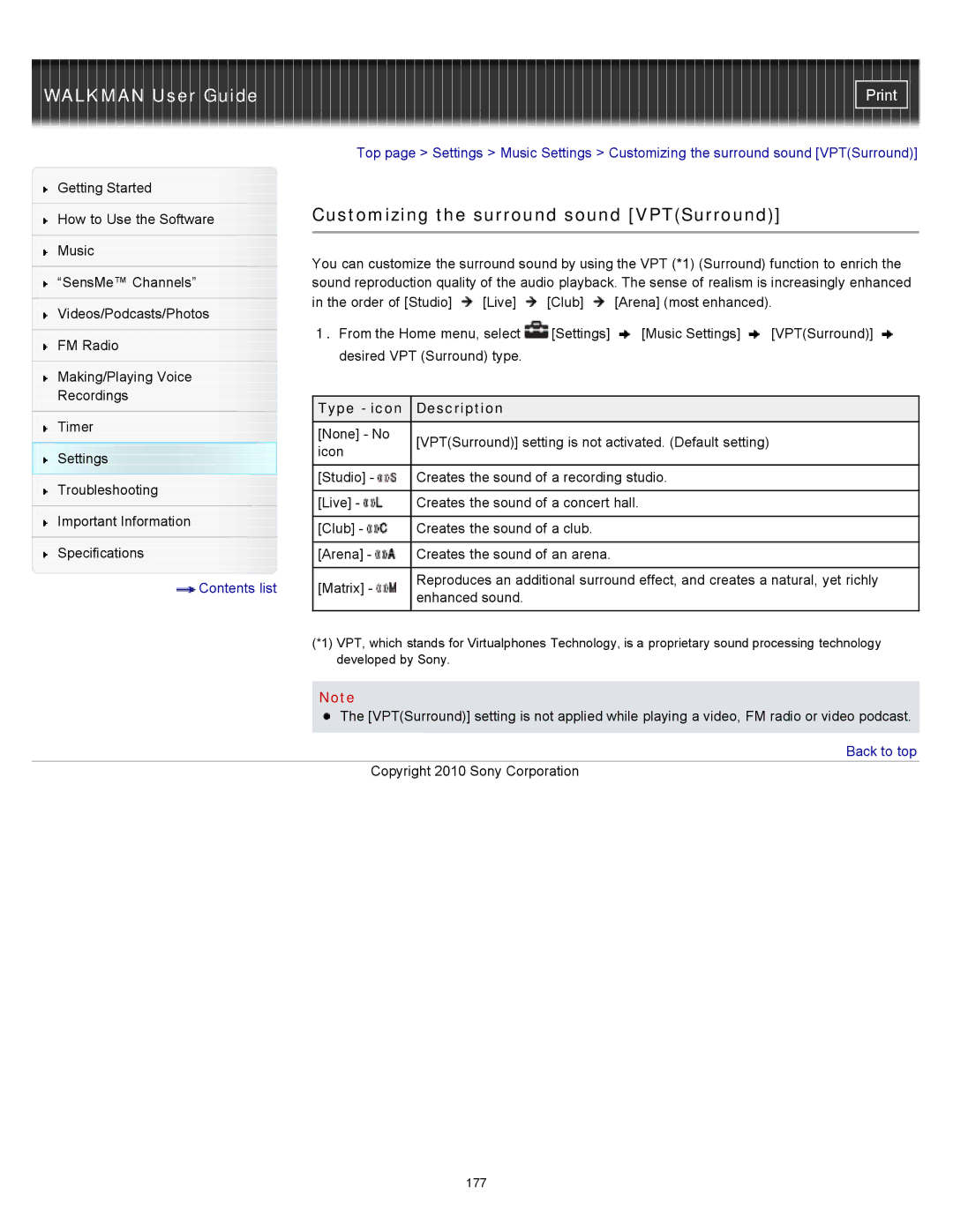 Sony NWZ-E455, NWZ-E453, NWZ-E454 specifications 177 