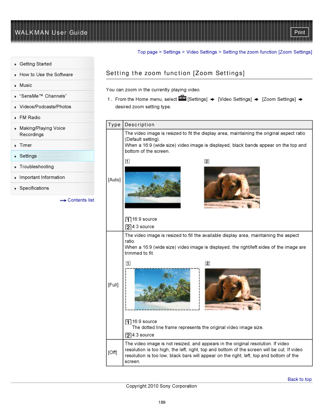 Sony NWZ-E455, NWZ-E453, NWZ-E454 specifications 189 