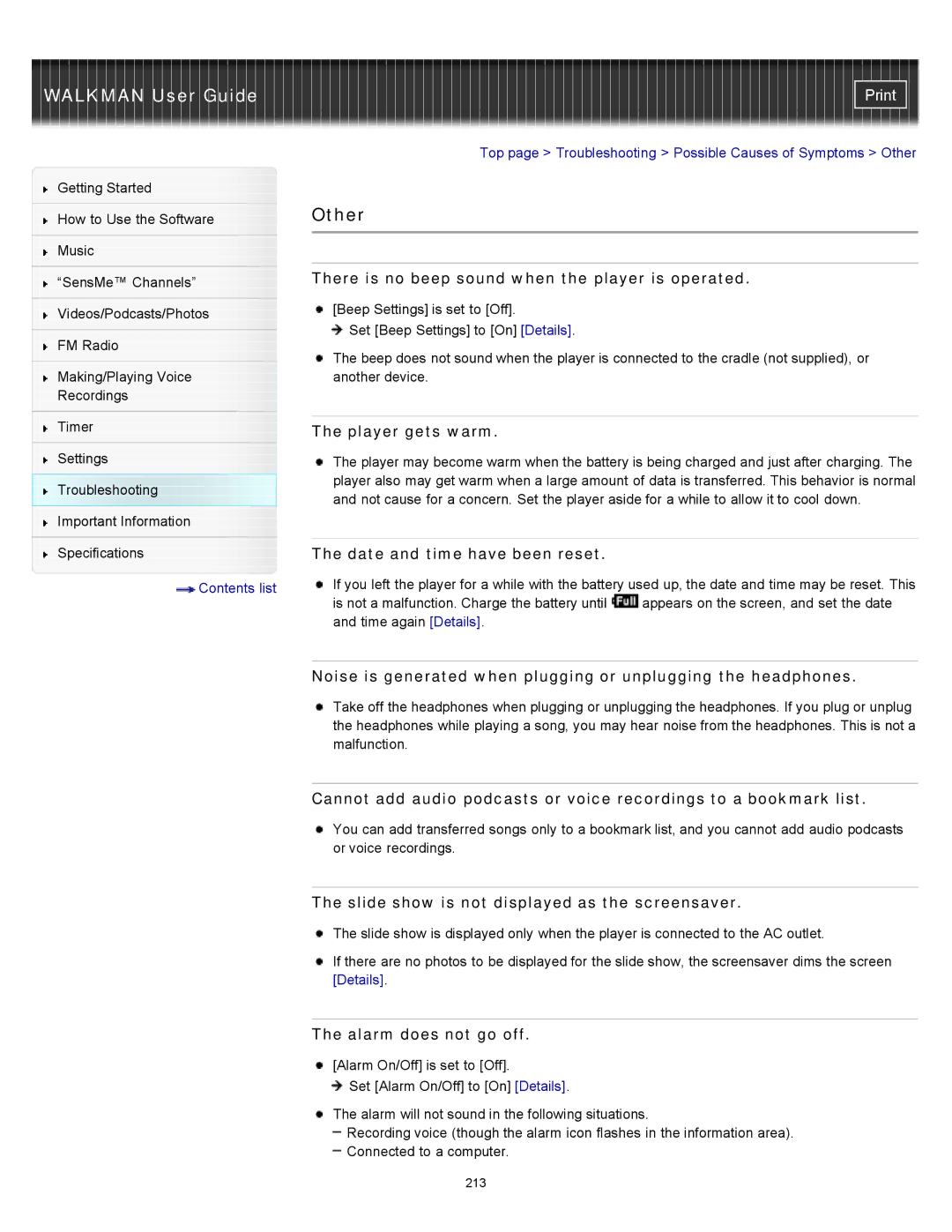 Sony NWZ-E455, NWZ-E453, NWZ-E454 specifications Other 