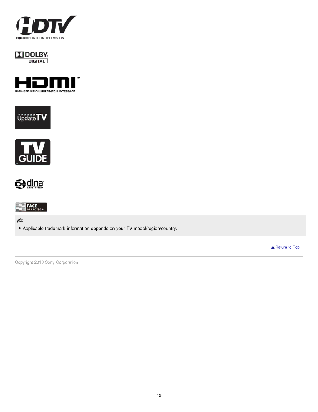 Sony NX80X manual Copyright 2010 Sony Corporation 