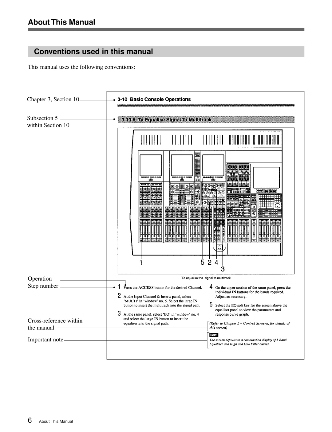 Sony OXF-R3 operation manual About This Manual Conventions used in this manual 