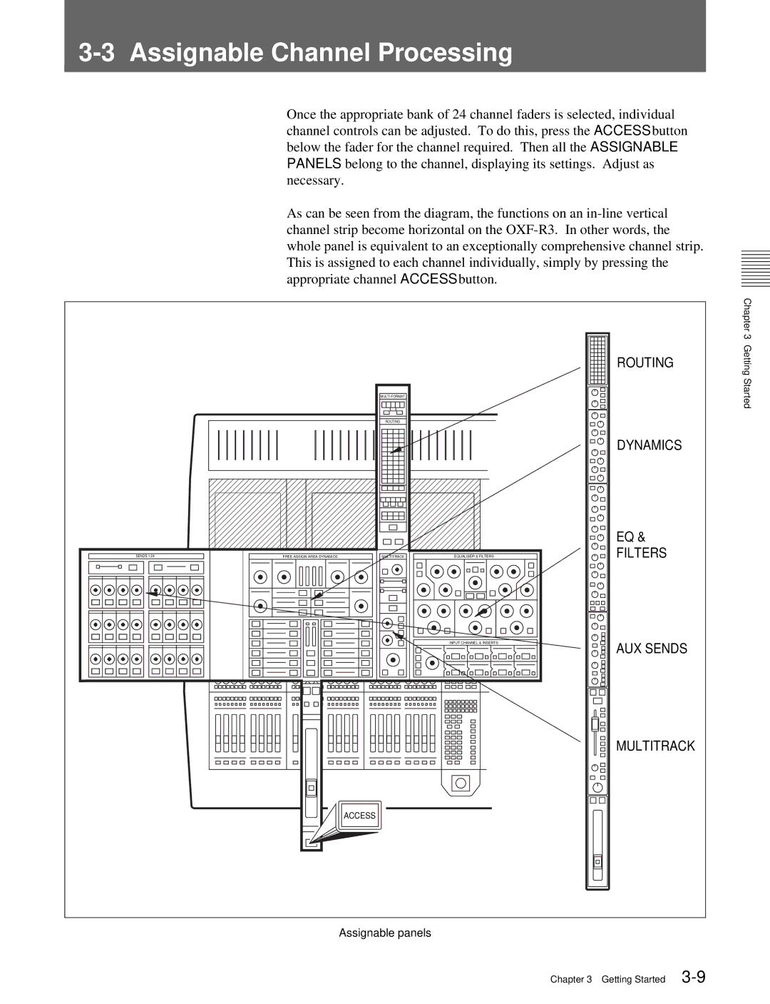 Sony OXF-R3 operation manual Assignable Channel Processing 