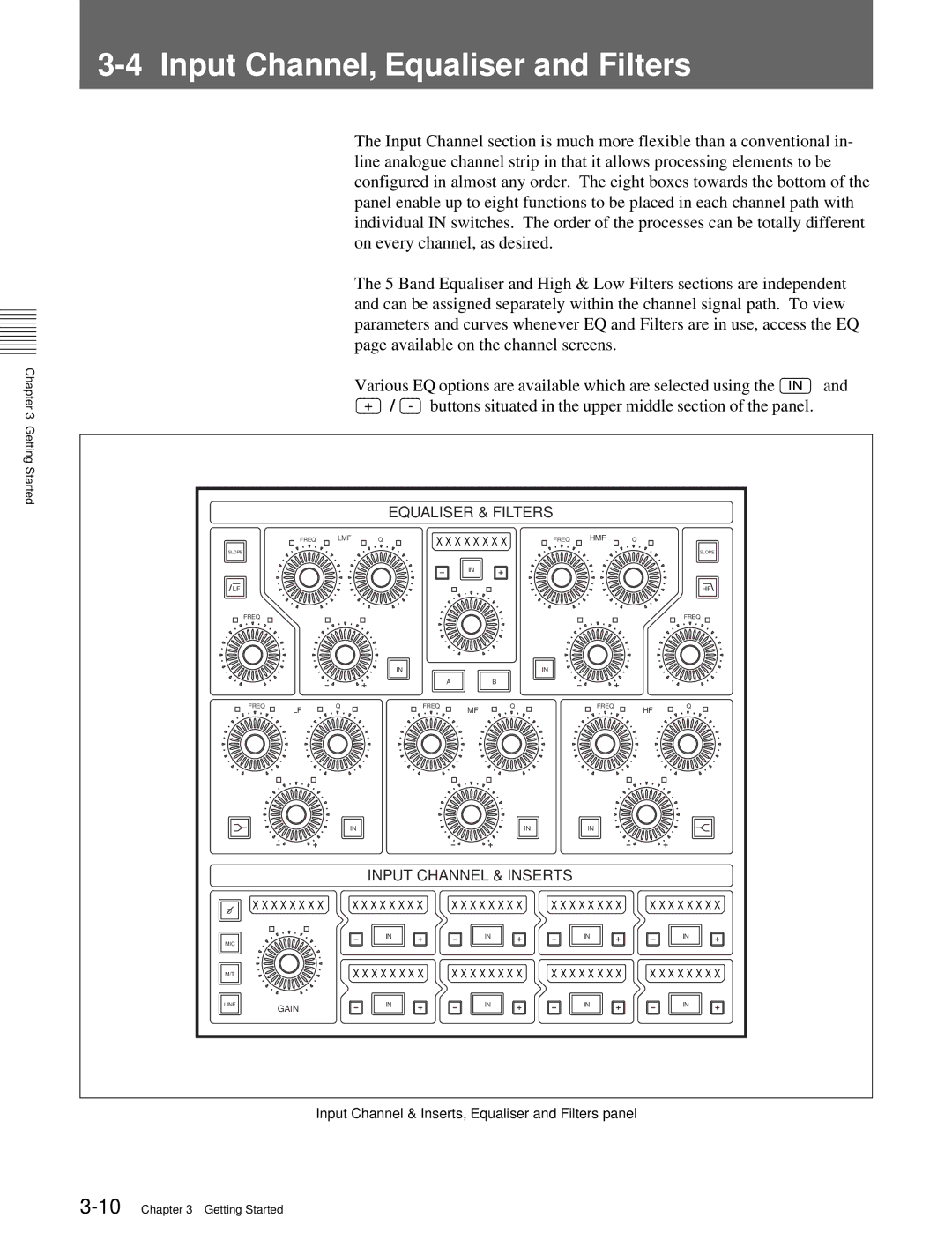 Sony OXF-R3 operation manual Input Channel & Inserts 