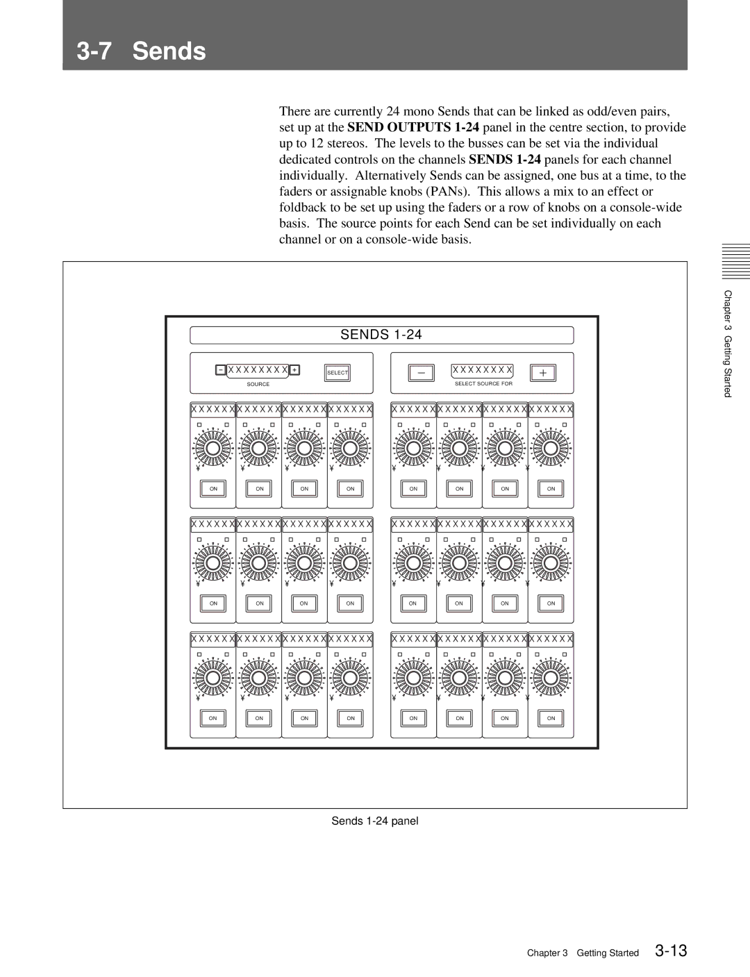 Sony OXF-R3 operation manual Sends7 Sends 