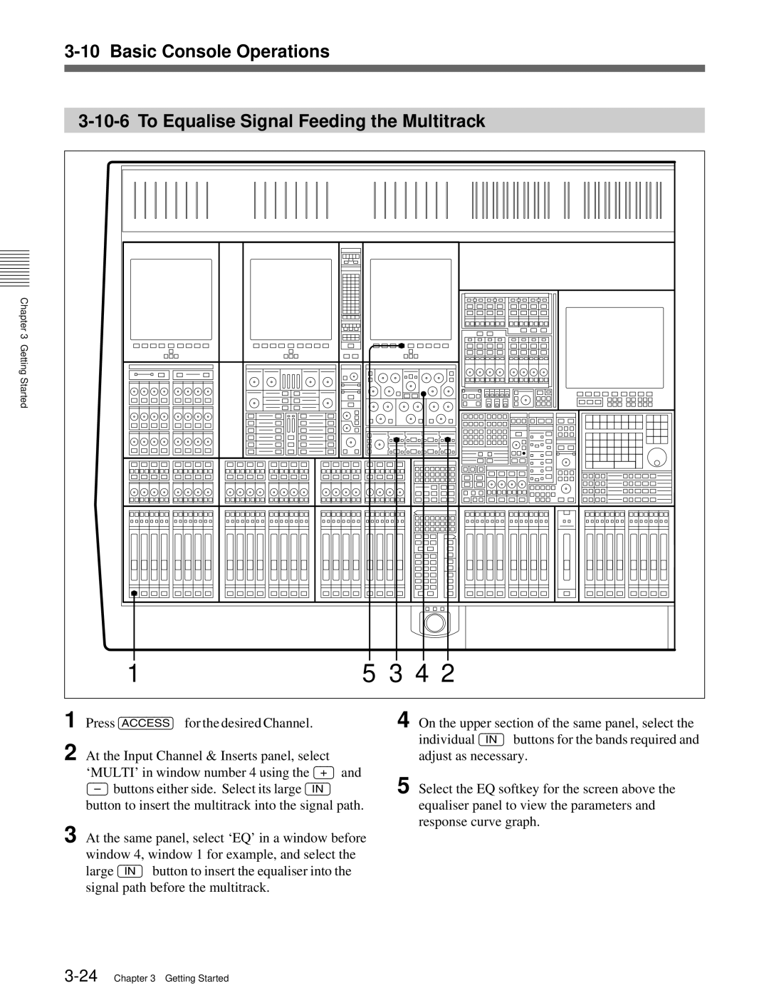 Sony OXF-R3 operation manual 24Chapter 3 Getting Started 