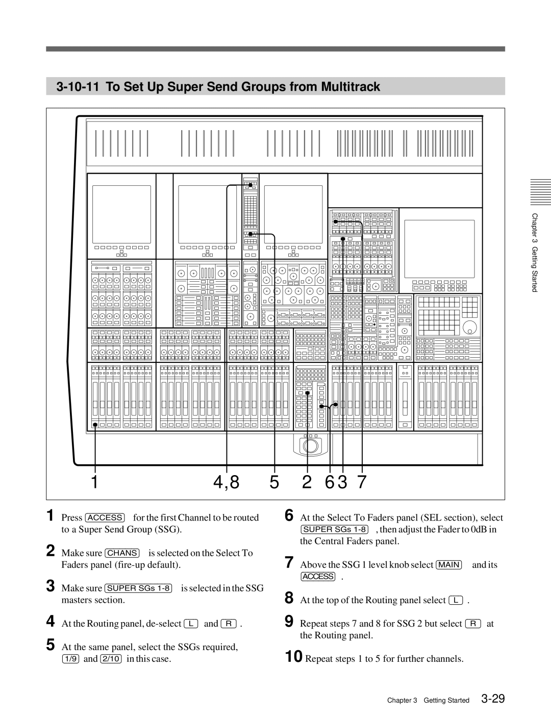 Sony OXF-R3 operation manual To Set Up Super Send Groups from Multitrack 