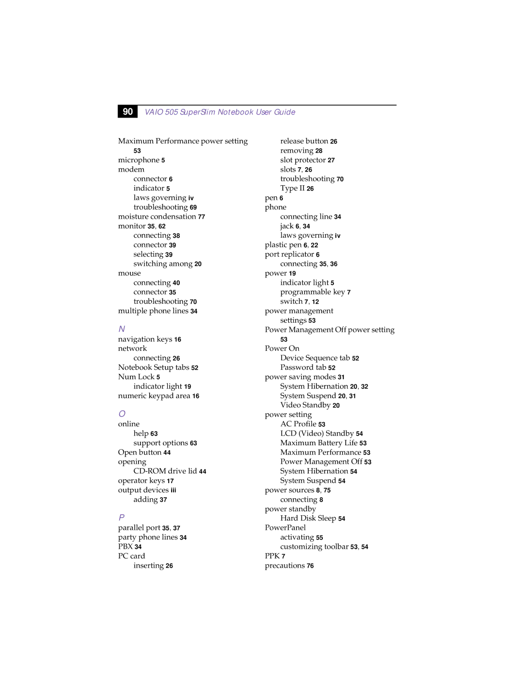 Sony PCG-505TS, PCG-505TX manual Online help 