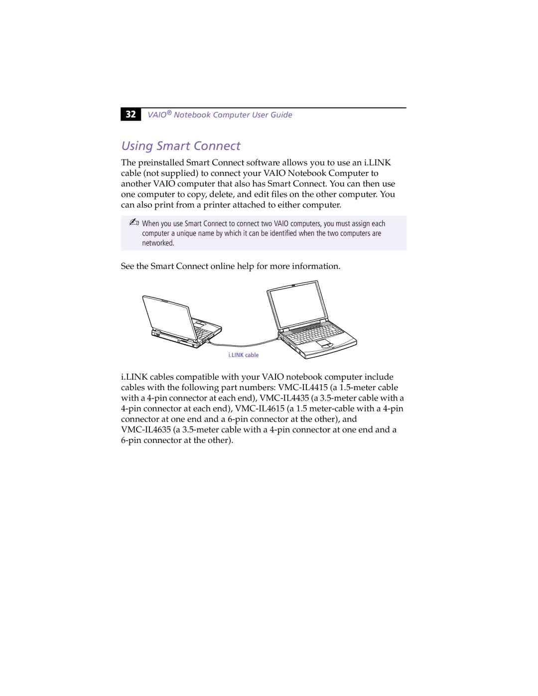 Sony PCG-F370, PCG-F390 manual Using Smart Connect 