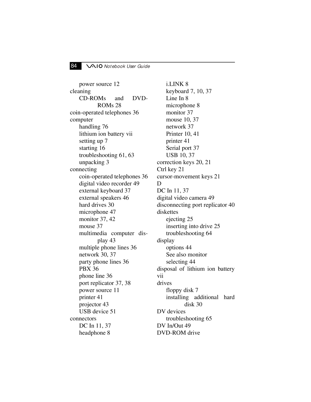 Sony PCG-F610, PCG-F630 manual 