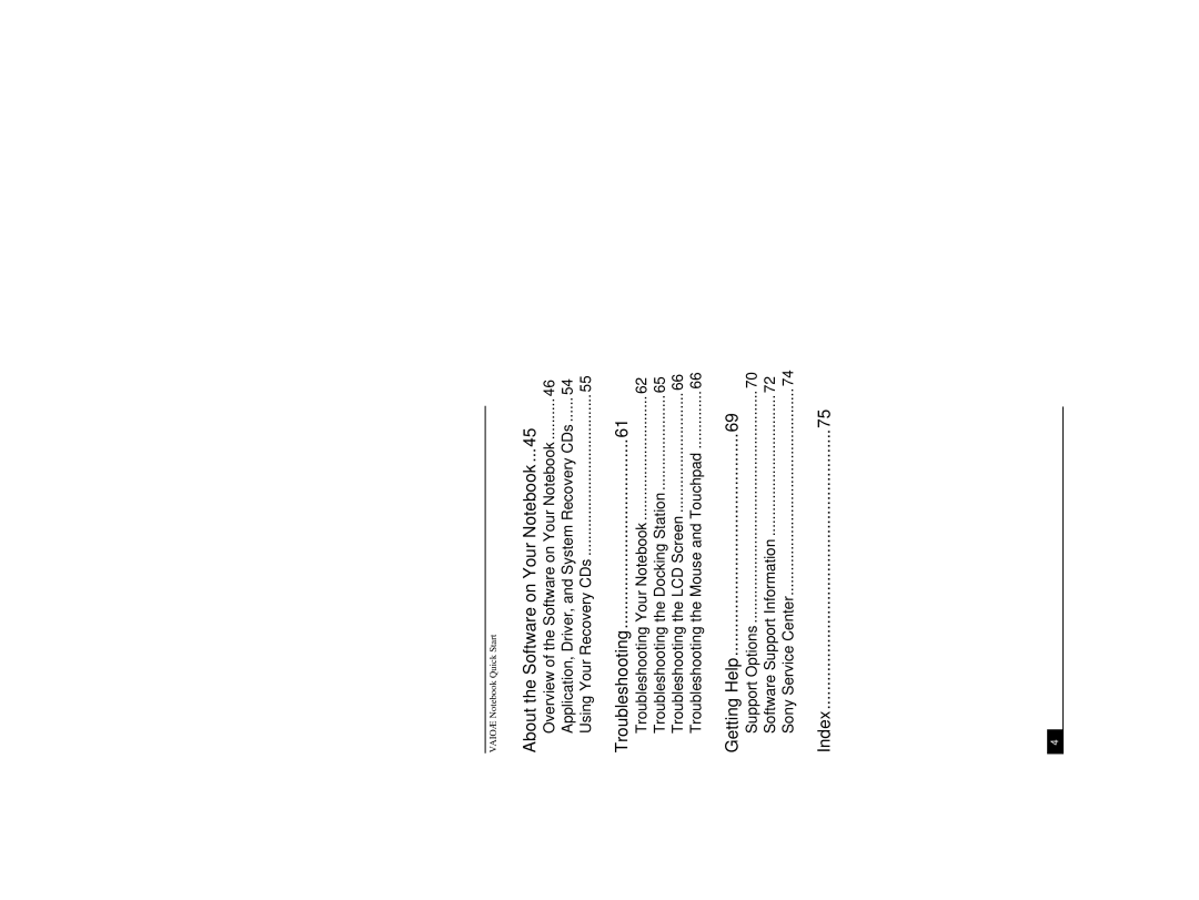 Sony PCG-R505DSP, PCG-R505DL, PCG-R505DSK service manual About the Software on Your Notebook 