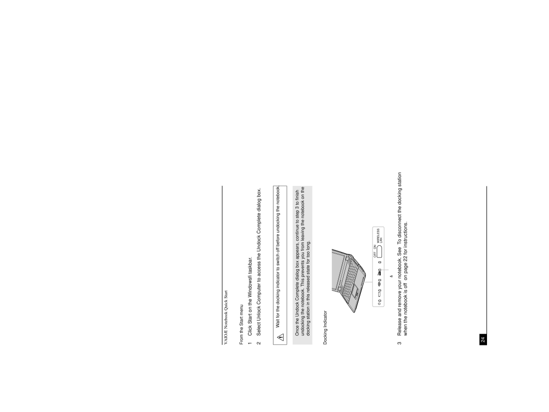 Sony PCG-R505DSP, PCG-R505DL, PCG-R505DSK service manual When the notebook is off on page 22 for ns ructions.24 