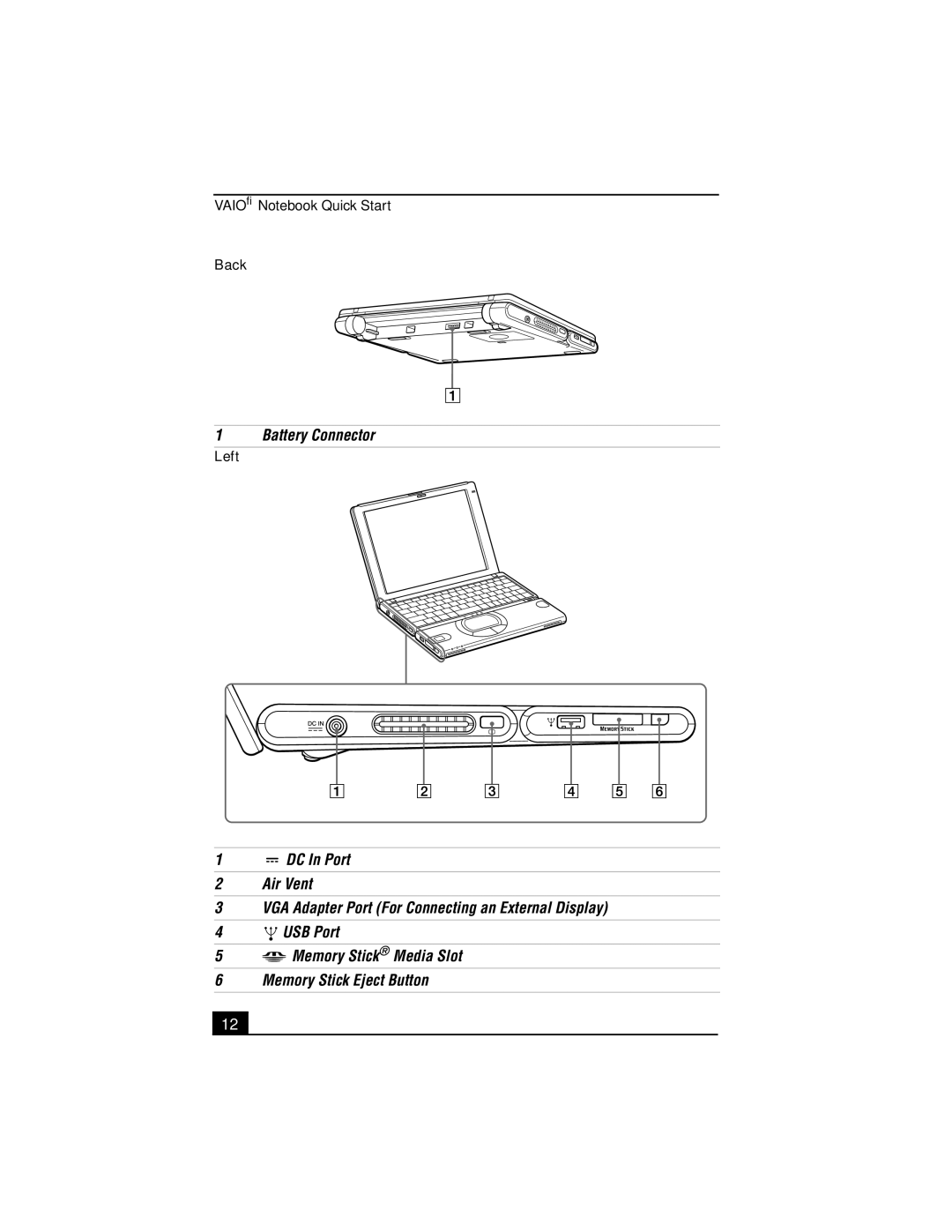 Sony PCG-SR27K service manual Battery Connector 