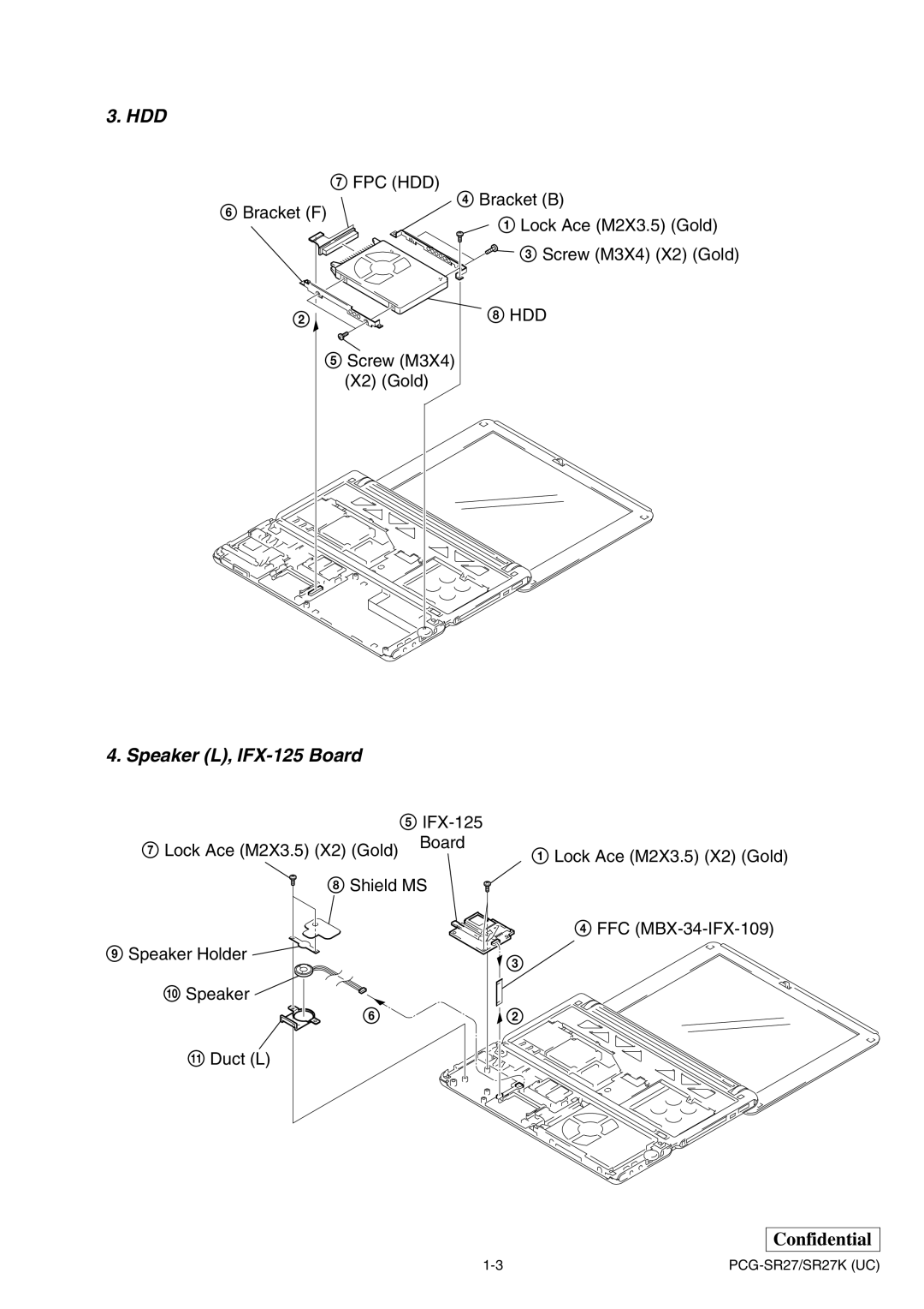 Sony PCG-SR27K service manual Hdd 