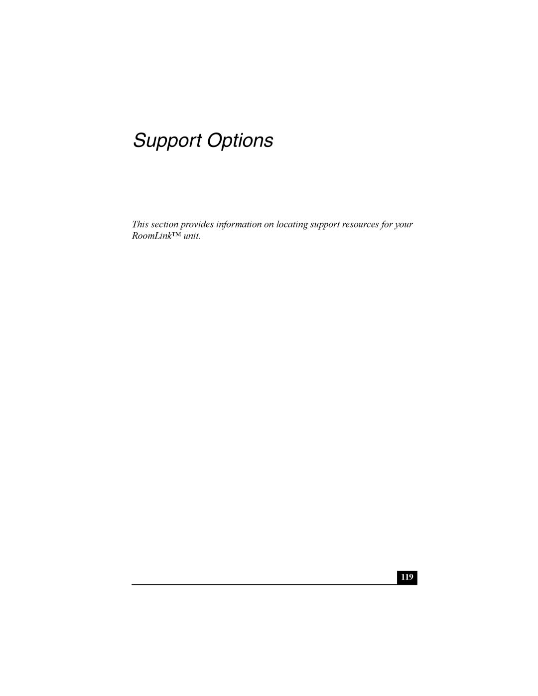 Sony PCNA-MR10 manual Support Options 