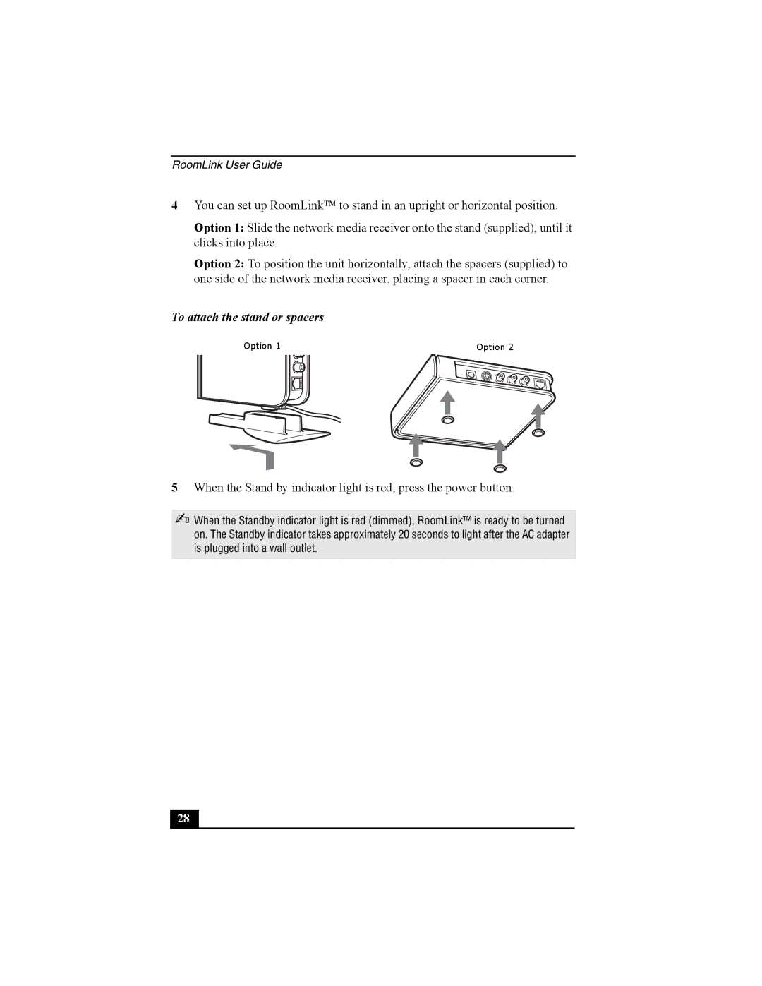 Sony PCNA-MR10 manual To attach the stand or spacers 