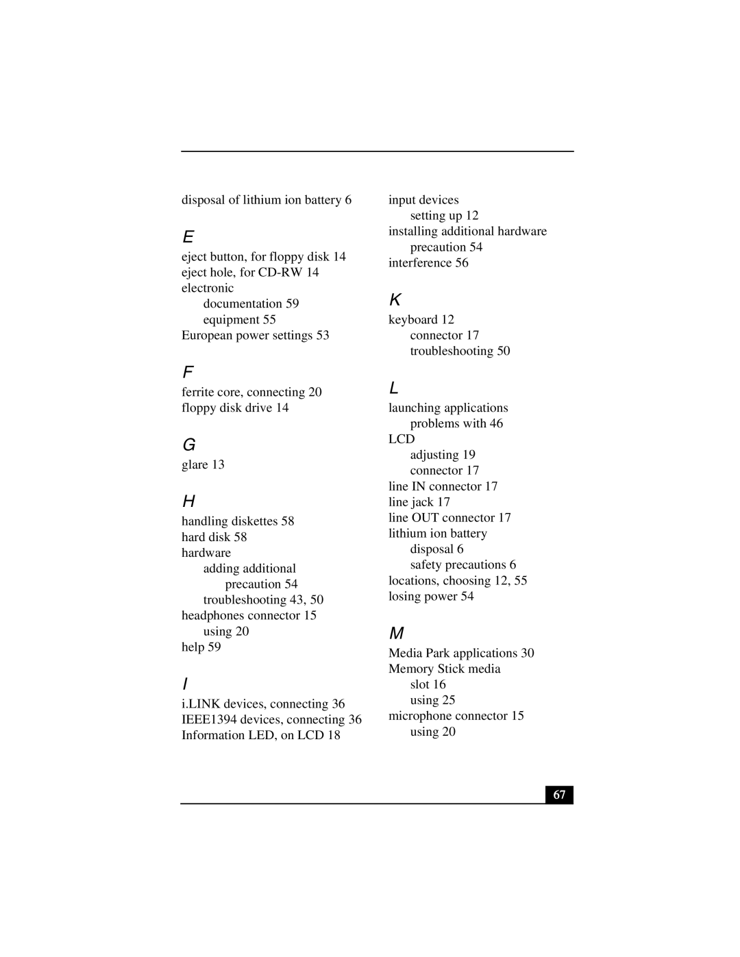 Sony PCV-L640 manual 