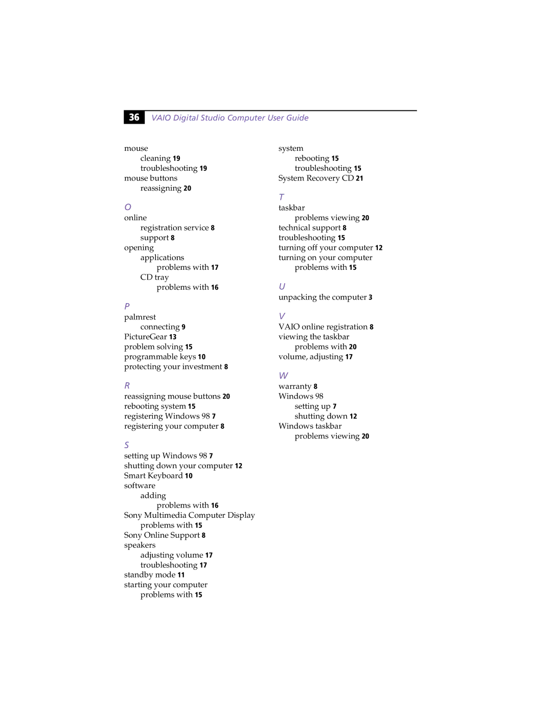 Sony PCV-R526DS, PCV-R522DS, PCV-R528DS manual Vaio Digital Studio Computer User Guide 