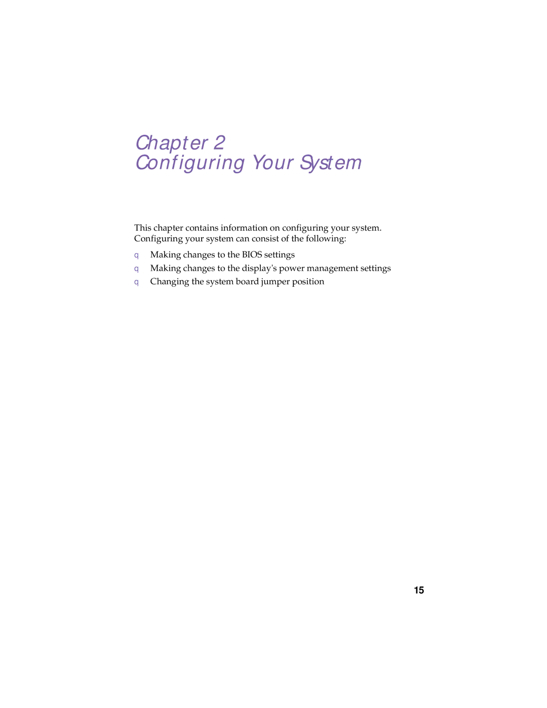 Sony PCV-R532DS manual Chapter Configuring Your System 