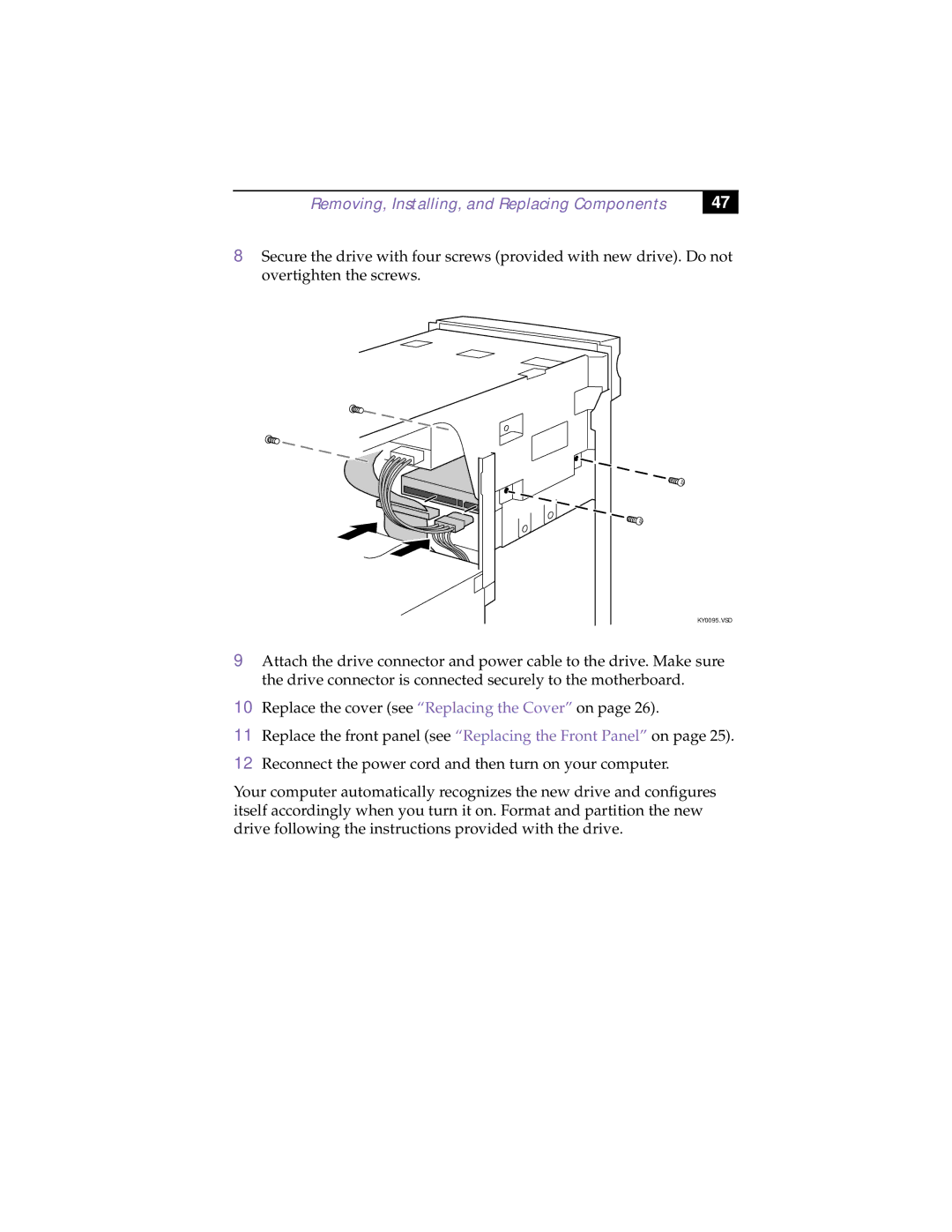 Sony PCV-R532DS manual KY0095.VSD 