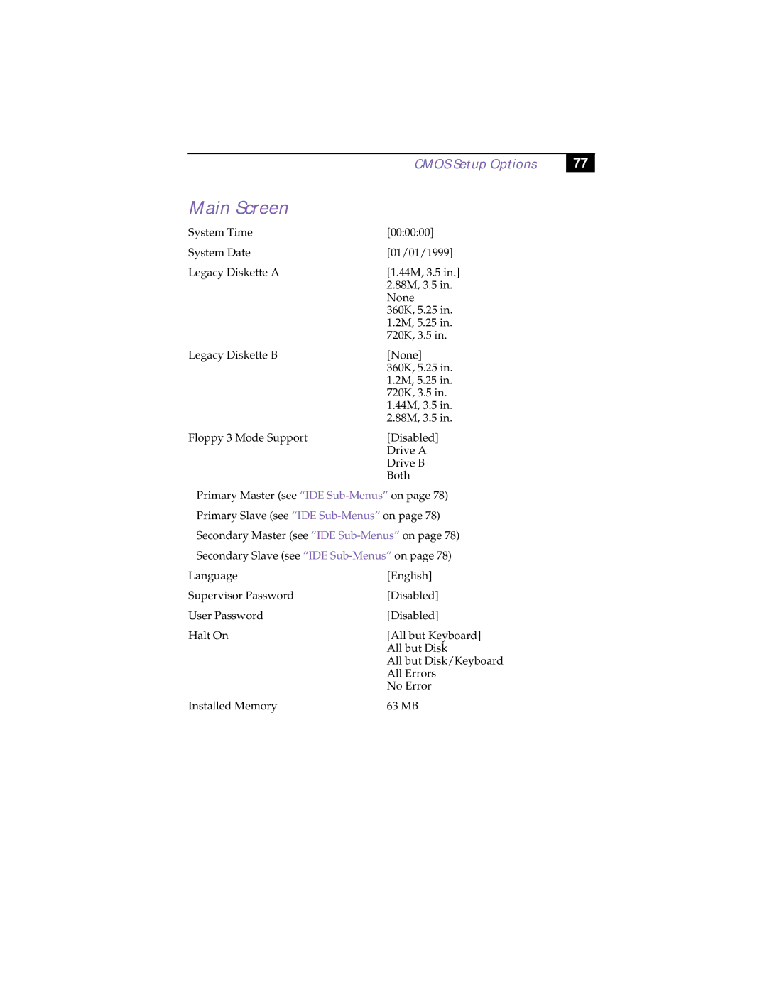 Sony PCV-R532DS manual Main Screen 