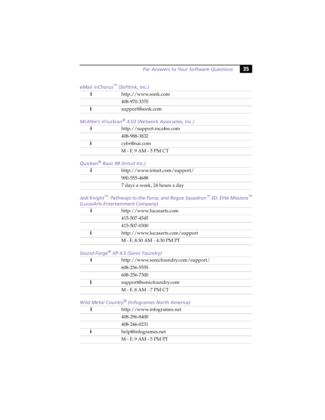 Sony PCV-R539DS, PCV-R538DS, PCV-R536DS manual McAfee’s VirusScan 4.03 Network Associates, Inc 