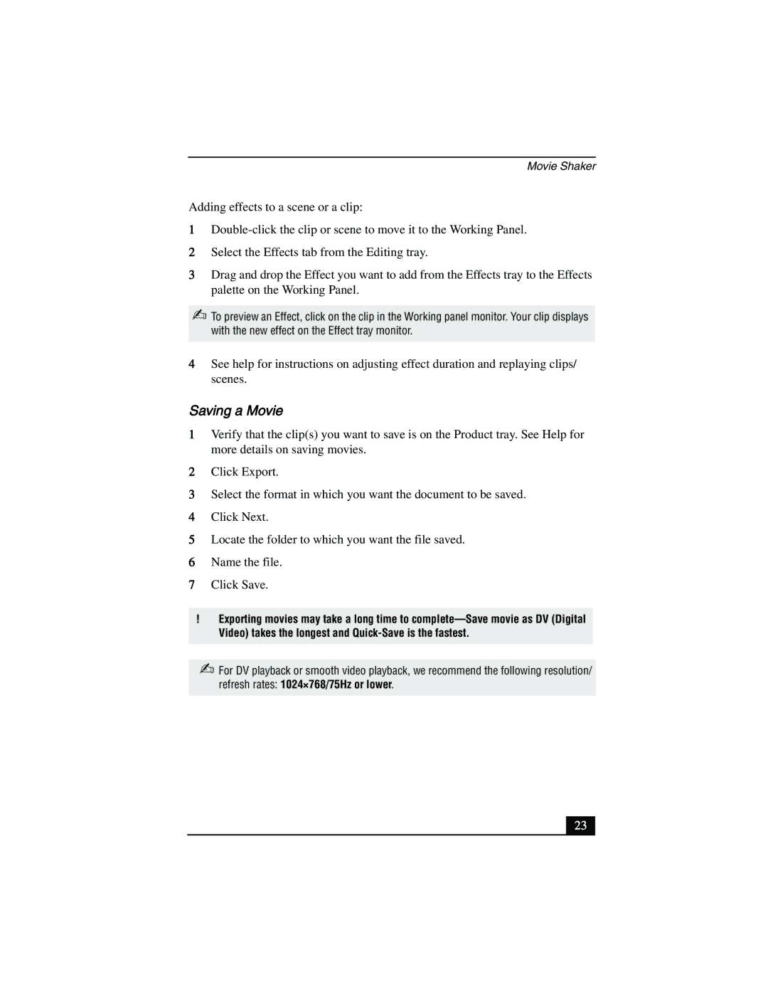 Sony PCV-R556DS, PCV-R553DS, PCV-R558DS manual Saving a Movie 