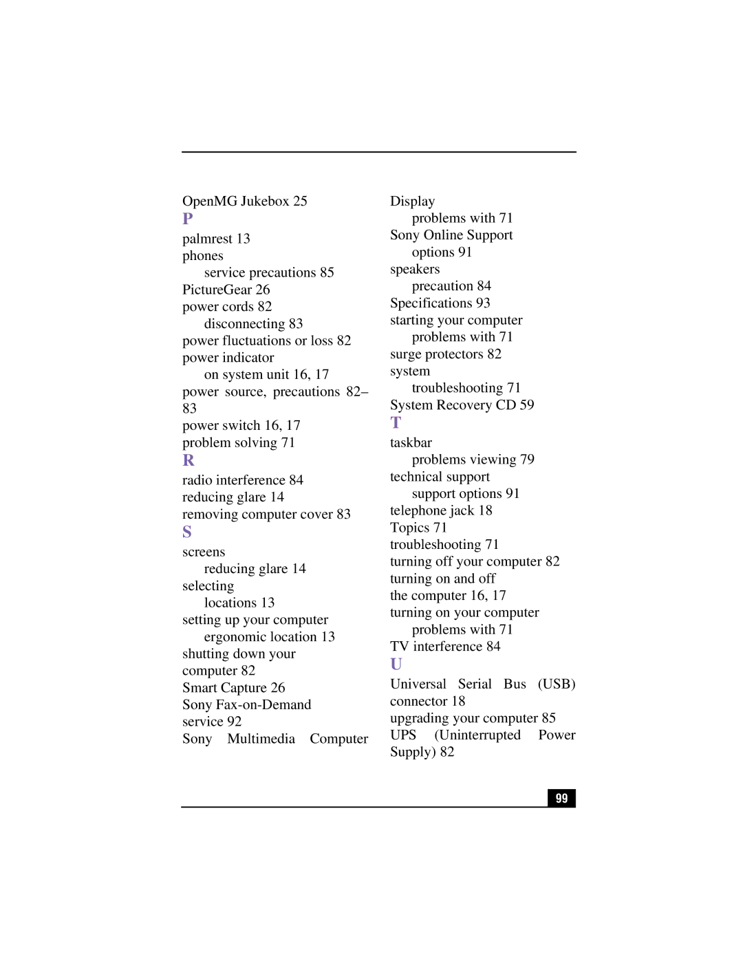 Sony PCV-RX360DS manual 