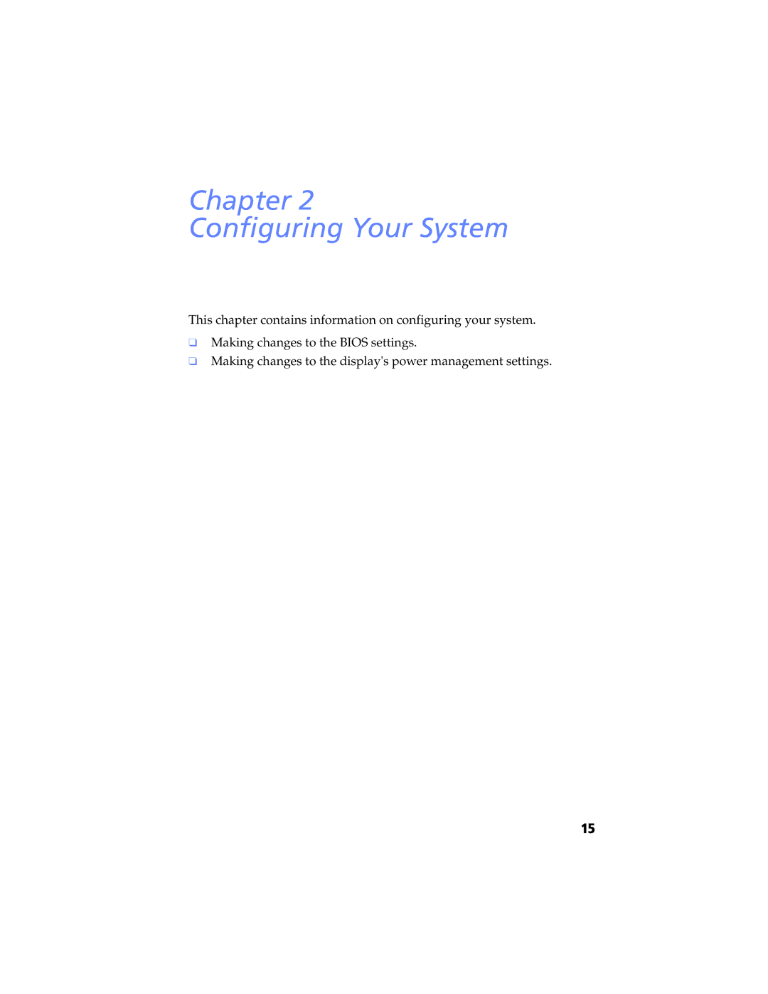 Sony PCV-RXP-RZP manual Chapter Configuring Your System 