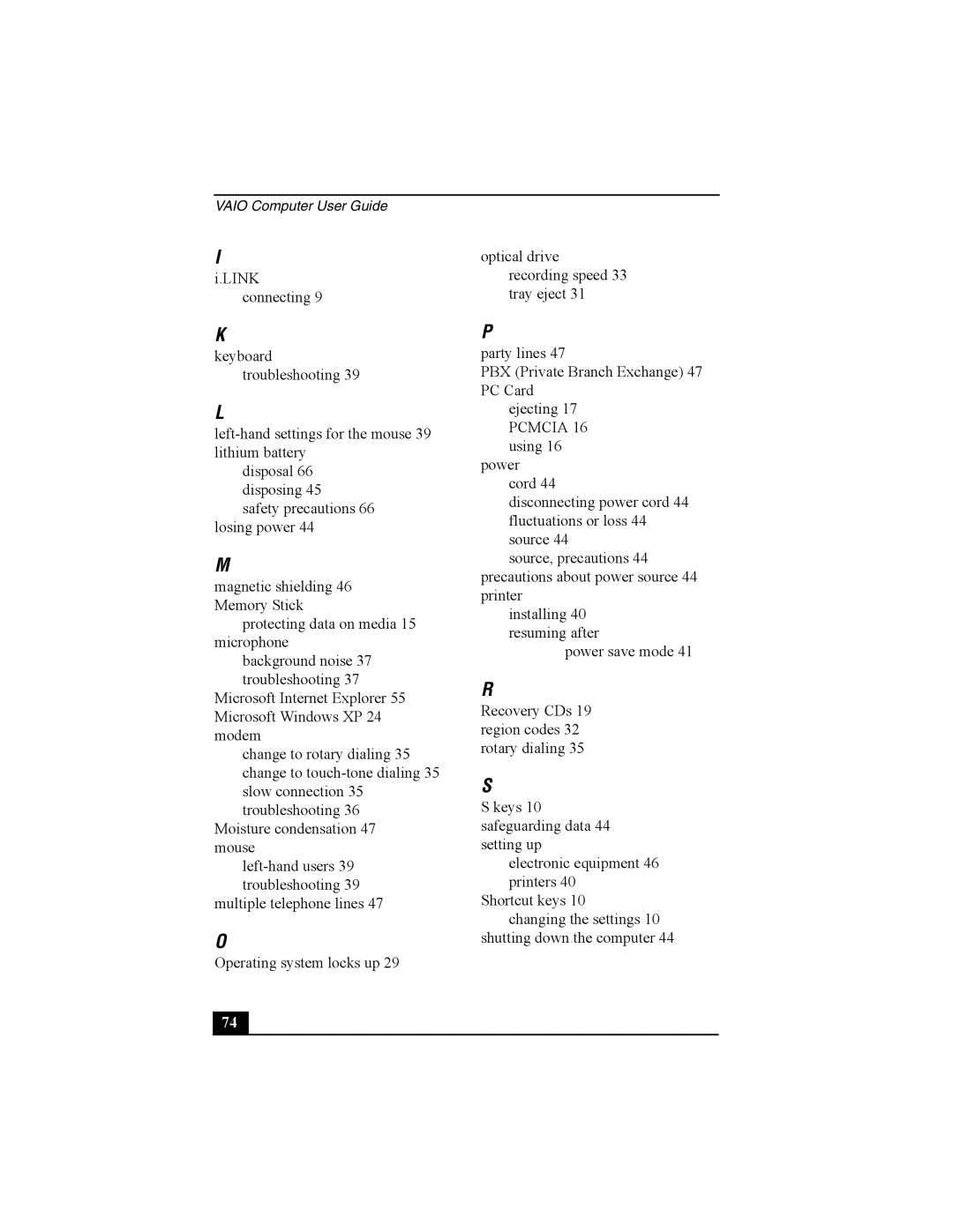 Sony PCV-W10 manual Vaio Computer User Guide 