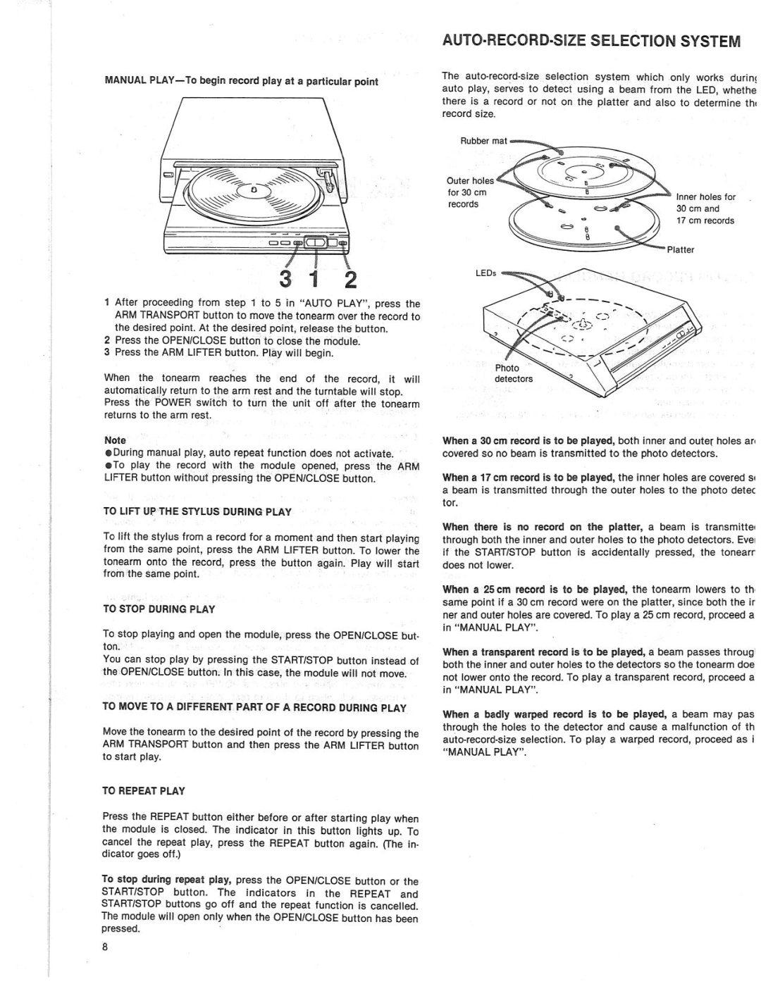 Sony PS-FL7 II manual 