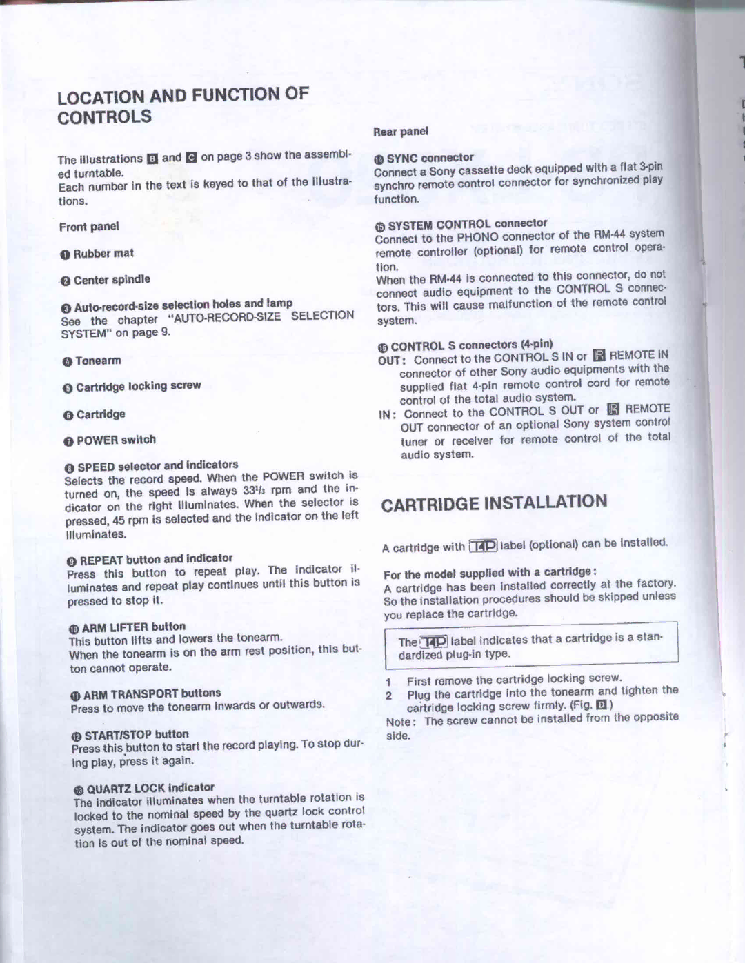 Sony PSLX520 manual 