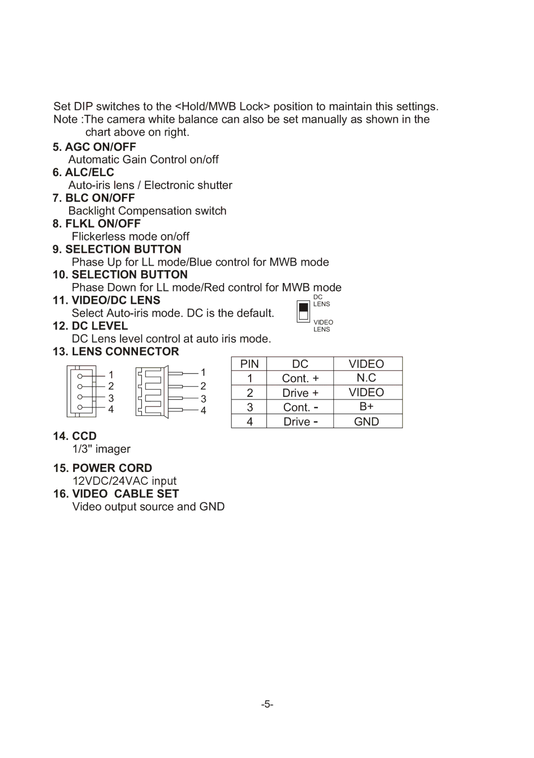 Sony RB550H, RB358H manual Flkl ON/OFF Flickerless mode on/off, Ccd 