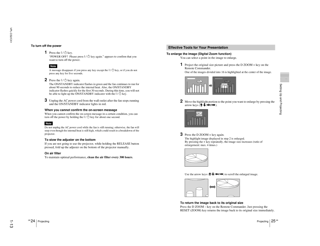 Sony VPL-CX1, RM-PJM10 service manual Effective Tools for Your Presentation 