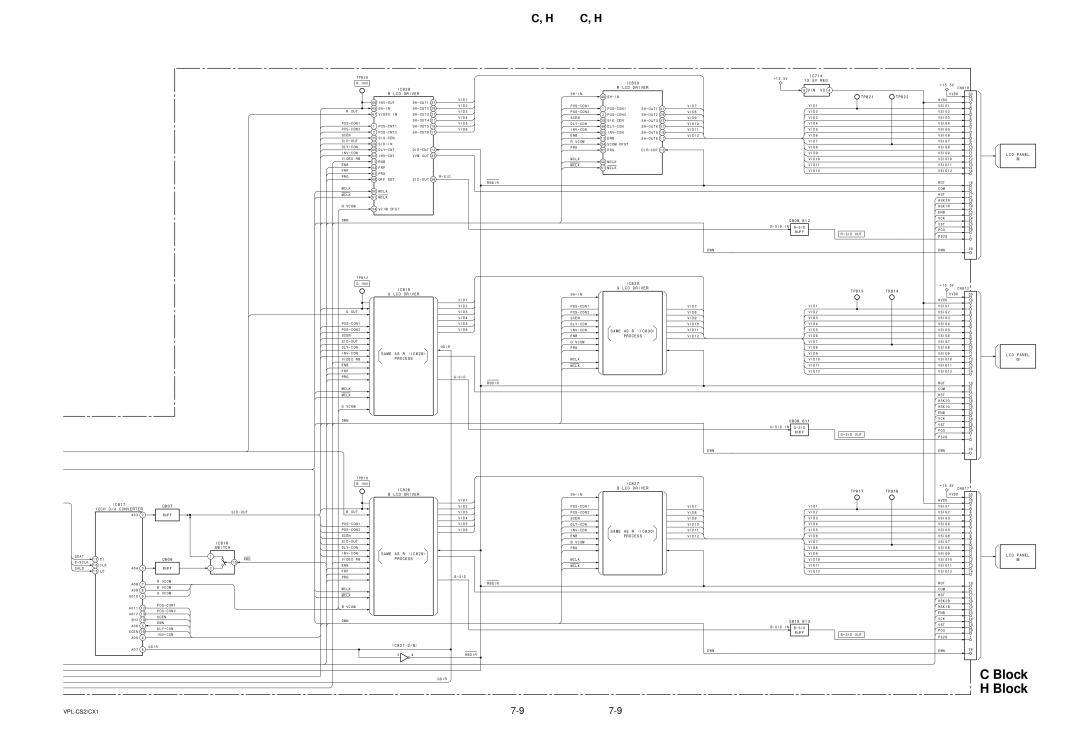 Sony VPL-CX1, RM-PJM10 service manual Vin, Same AS R IC830, Same AS R IC829 