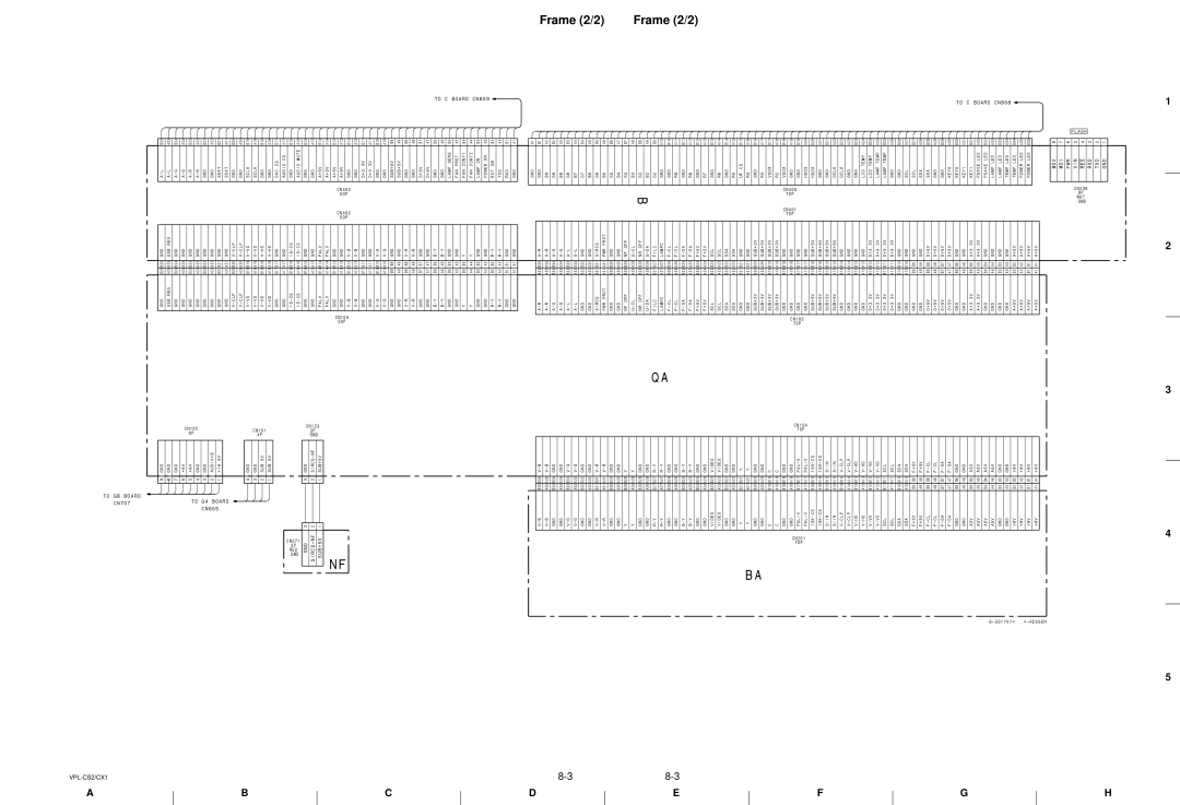 Sony VPL-CX1, RM-PJM10 service manual Frame 2/2 Frame 2/2, To C Board CN808 