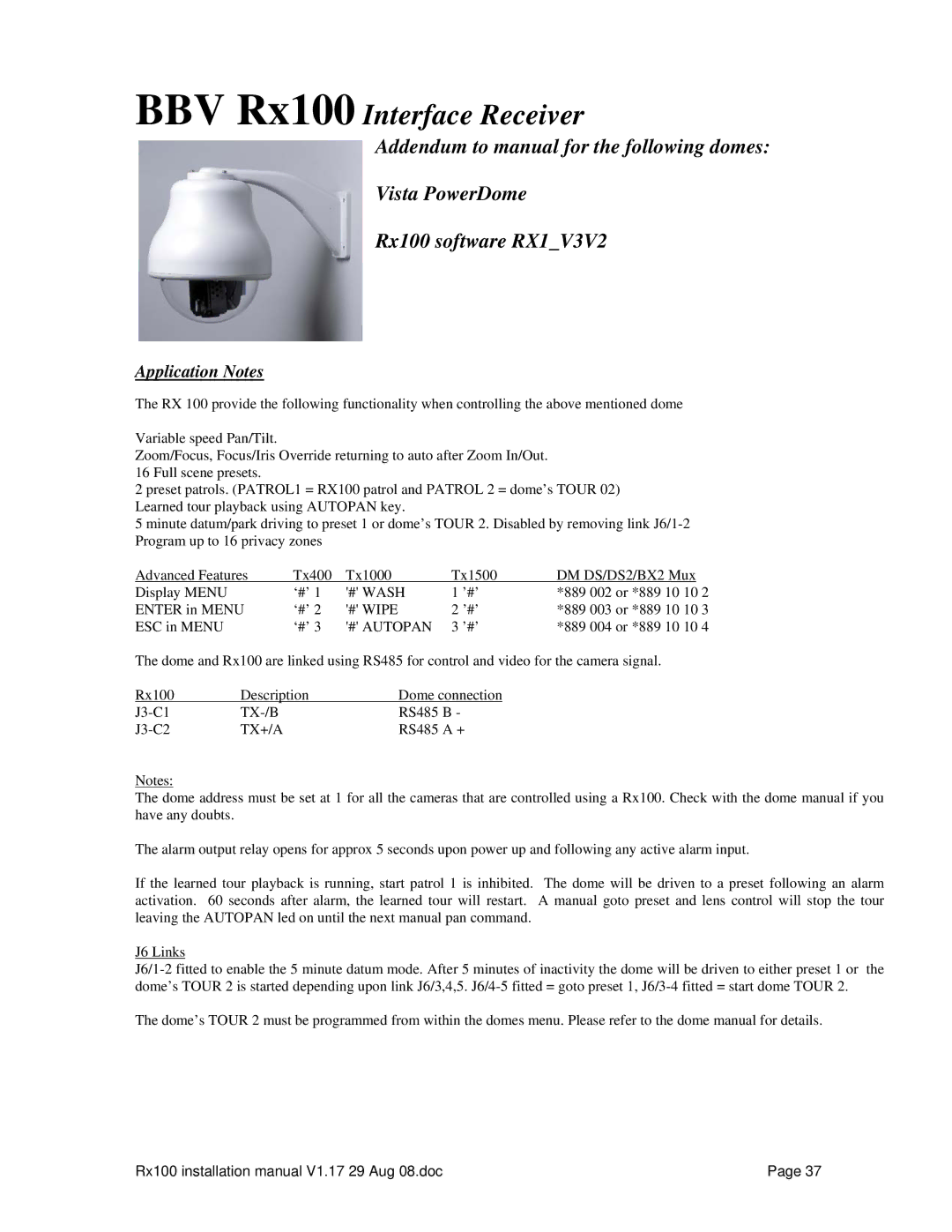 Sony RX100 manual RS485 B 