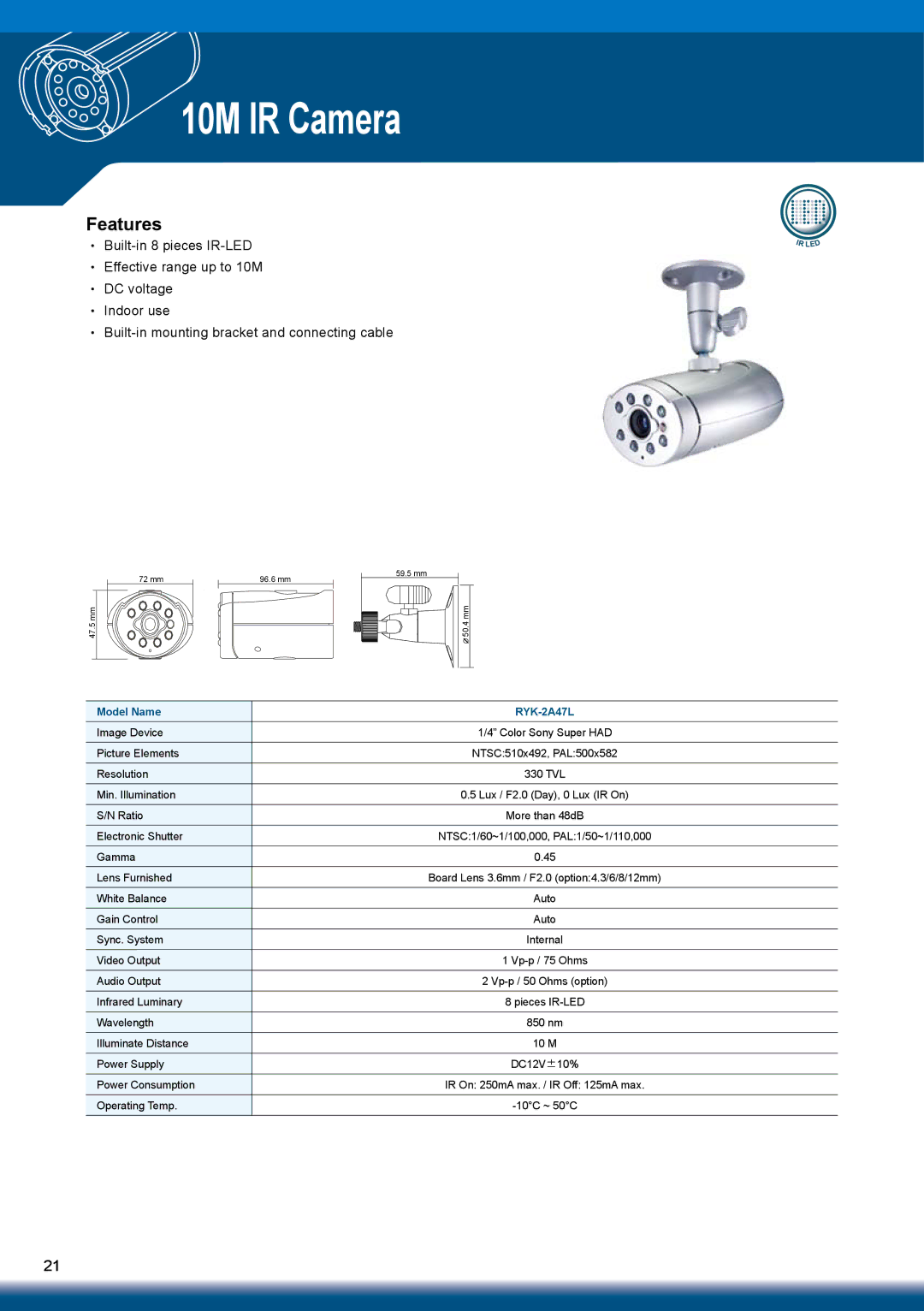 Sony RYK-AF302A manual RYK-2A47L 