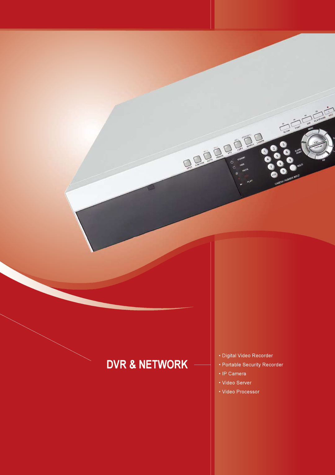 Sony RYK-AF302A manual DVR & Network 