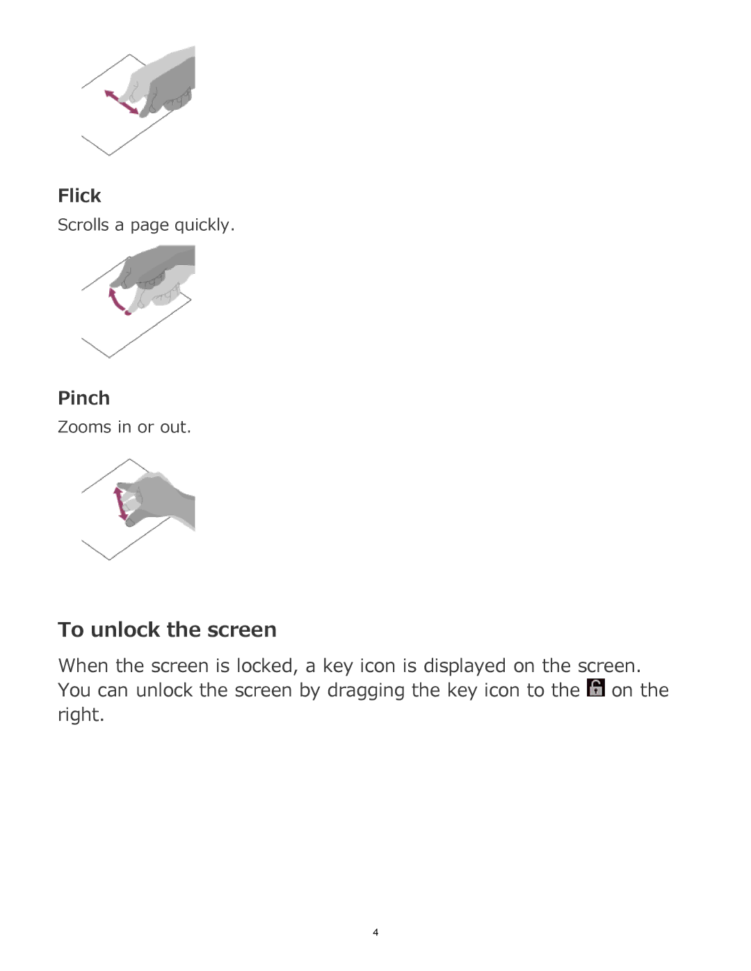 Sony S manual To unlock the screen 