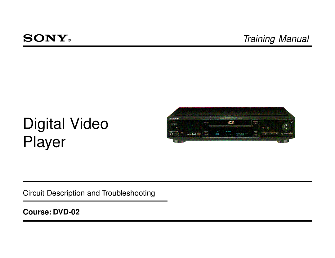 Sony S530D manual Course DVD-02 