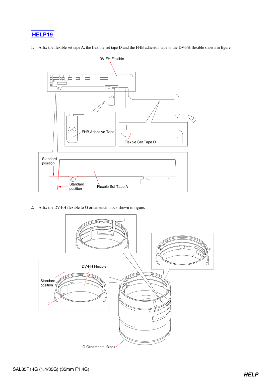 Sony SAL35F14G service manual HELP19 