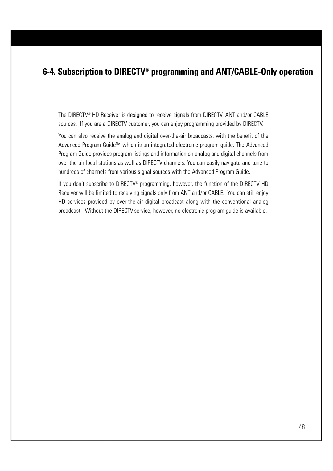 Sony SAT-HD300 operating instructions 