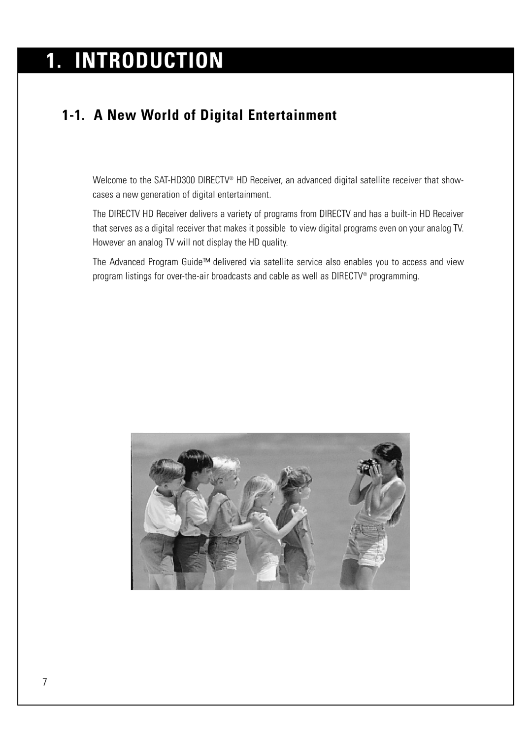 Sony SAT-HD300 operating instructions Introduction, New World of Digital Entertainment 