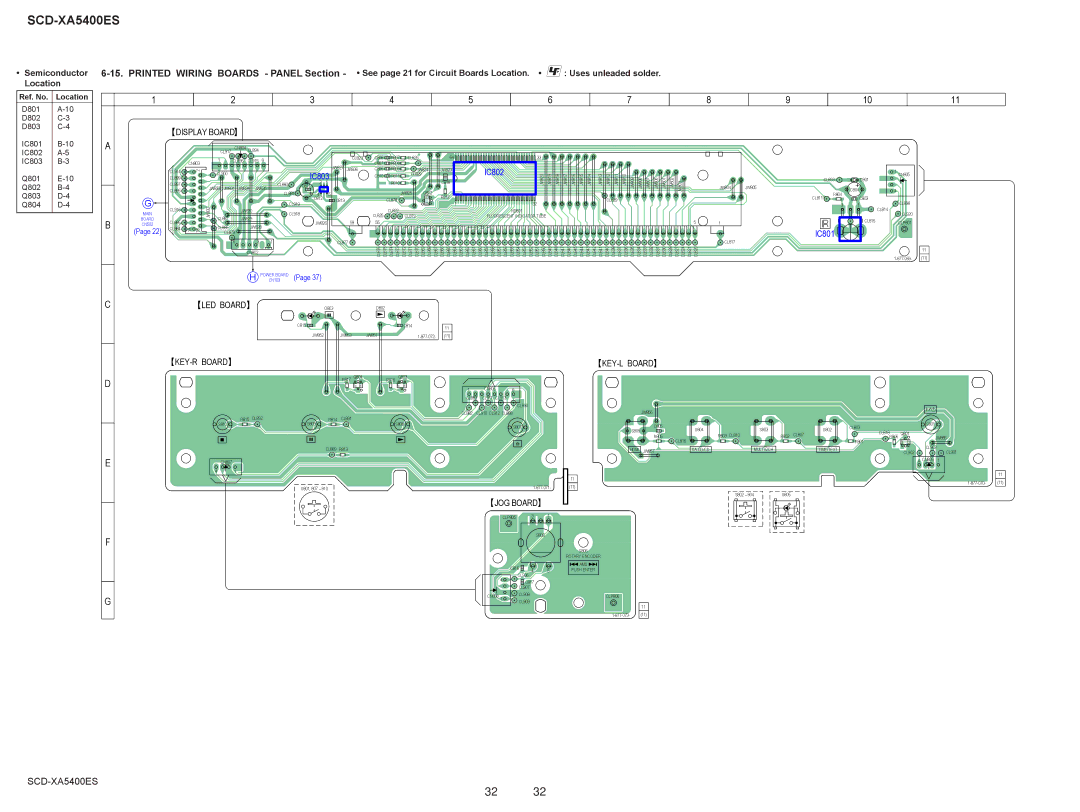 Sony SCD-XA5400ES, 2008H05-1 service manual Printed Wiring Boards Panel Section, Semiconductor 