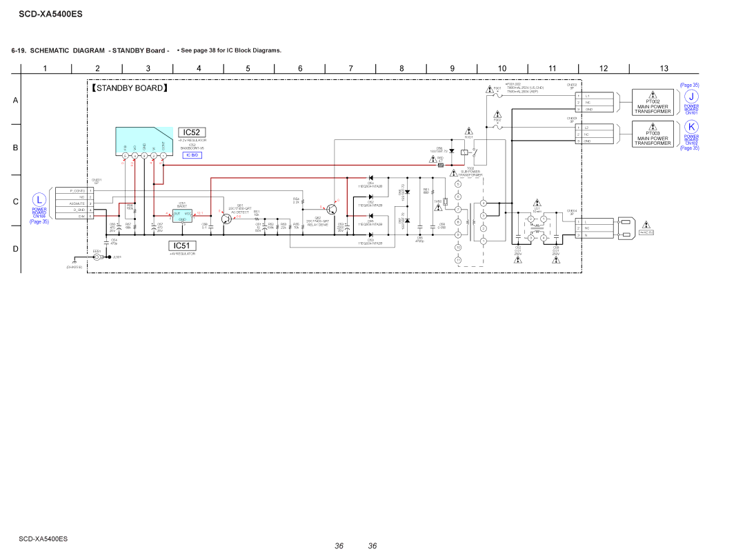 Sony SCD-XA5400ES, 2008H05-1 service manual Schematic Diagram Standby Board 